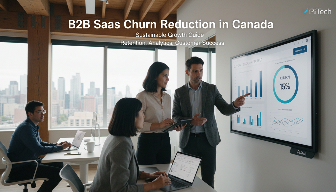 B2B SaaS Churn Reduction in Canada: A Sustainable Growth Guide - Featured Article Image | PiTech Blog