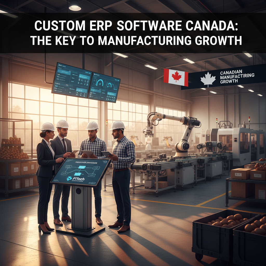 How Custom ERP Software in Canada Directly Streamlines Manufacturing Operations