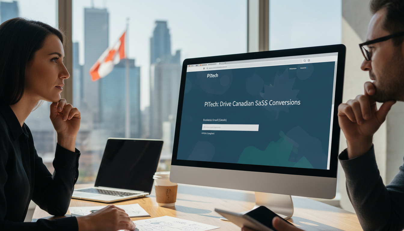 SaaS Landing Page Optimization Canada: A Guide to Conversion - Featured Article Image | PiTech Blog